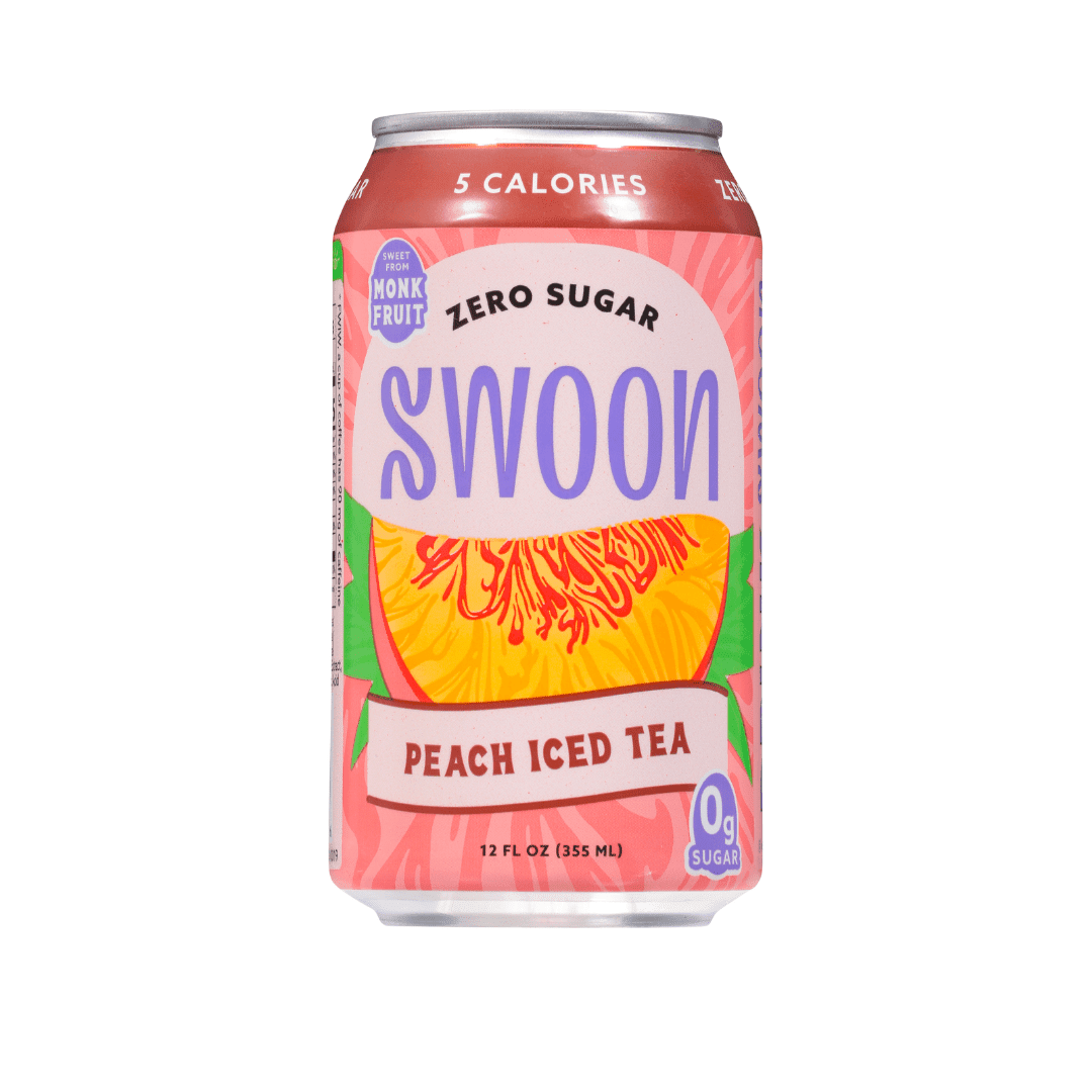 Swoon Peach Iced Tea Zero Suger 12Oz - Sweet Joint