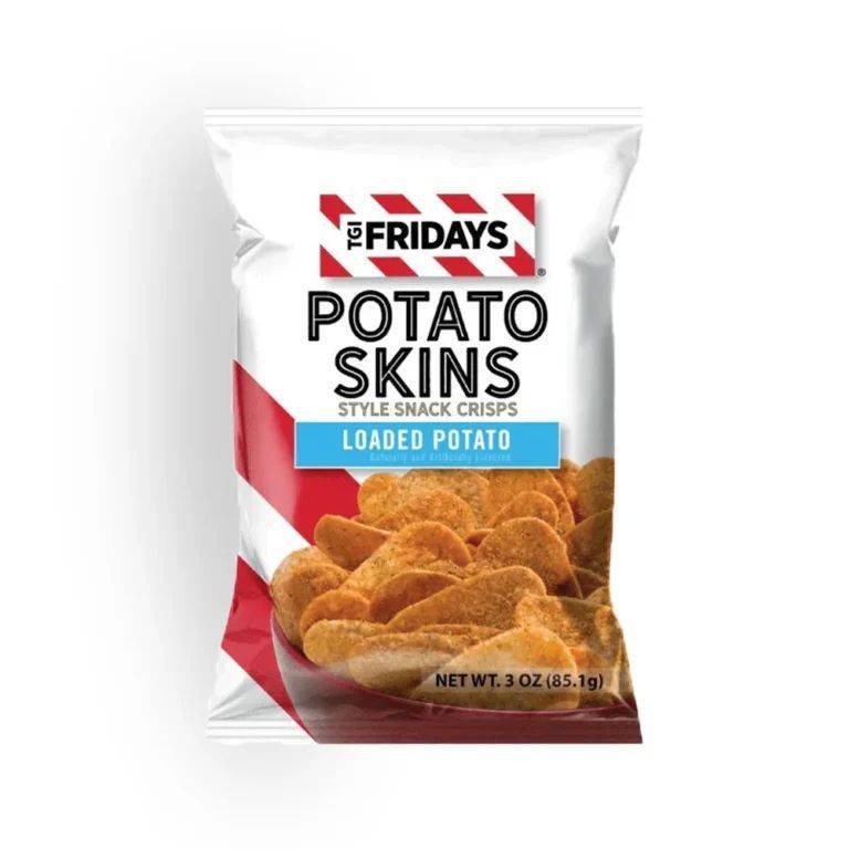 TGI Fridays Potato Skins, Style Snack Crisps, Loaded Potato, 85.1g - Sweet Joint