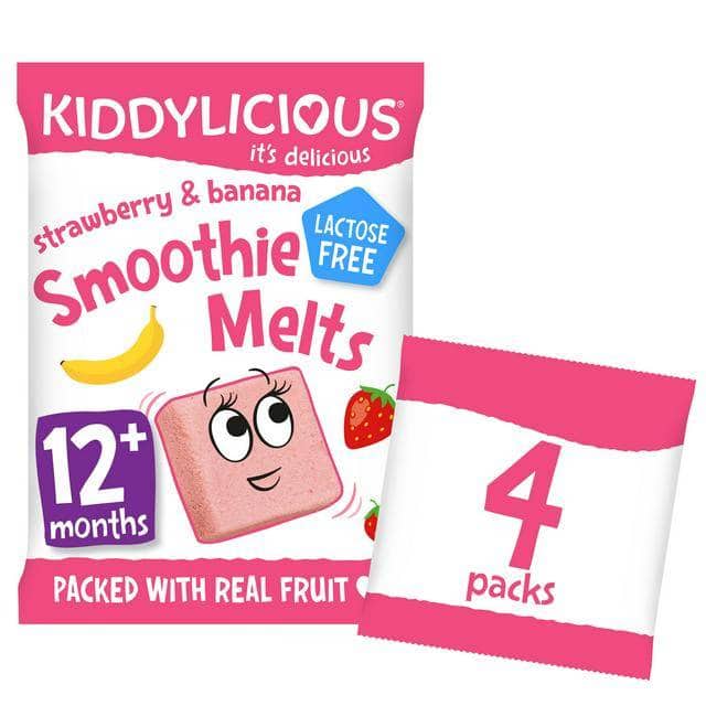 Kiddylicious Strawberry & Banana Smoothie Melts 4 * 6 gr - Sweet Joint