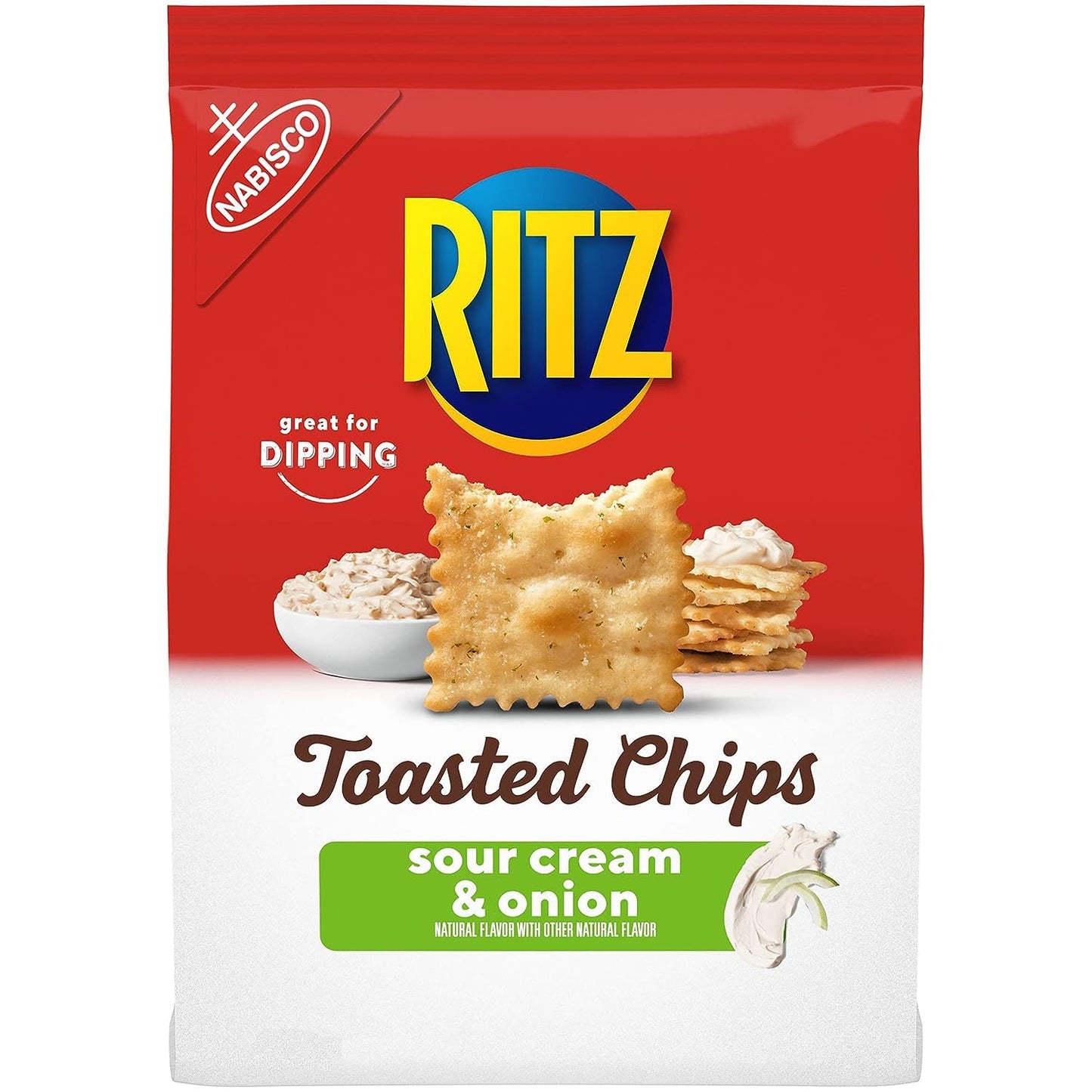 Ritz Toasted Chips Sour Cream & Onoin 229 gr - Sweet Joint