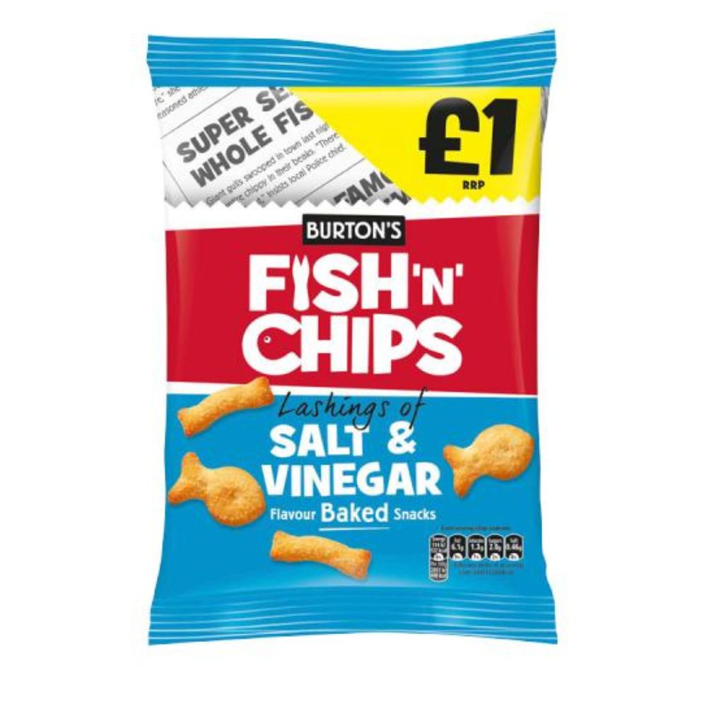 Burtons Fish N Chips Salt And Vineger 125 gr - Sweet Joint