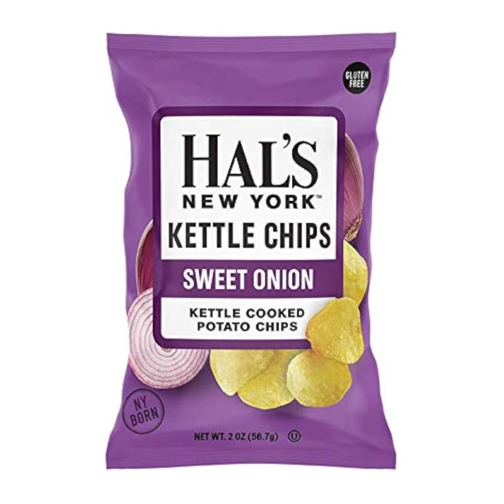 Hal's New York Kettle Cooked Potato Chips Sweet Onion 56.7 g - Sweet Joint
