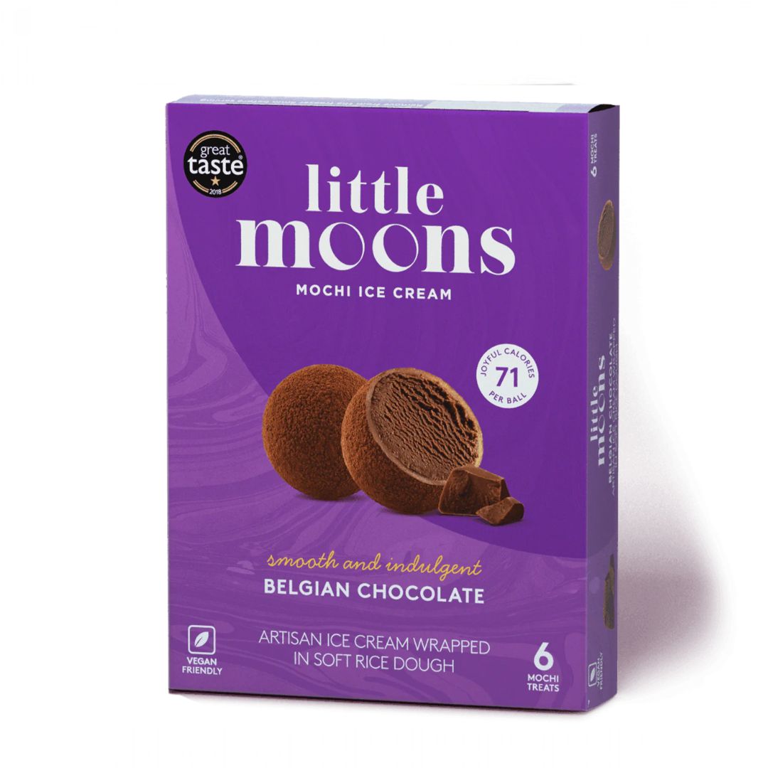 Little Moons Veganbelgian Chocolate Mochi Ice Cream 6Pk - Sweet Joint