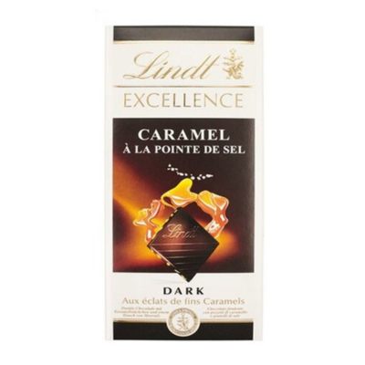 Lindt Excellence Dark Caramel & Sea Salt 100 gr - Sweet Joint