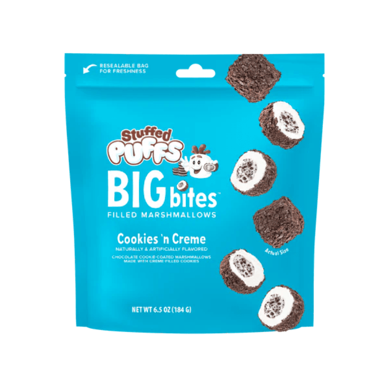 Stuffed Puffs Big Bites Cookies N Creme - Sweet Joint
