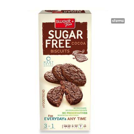 Sweet Plus Cocoa Biscuits Sugar Free 100g - Sweet Joint