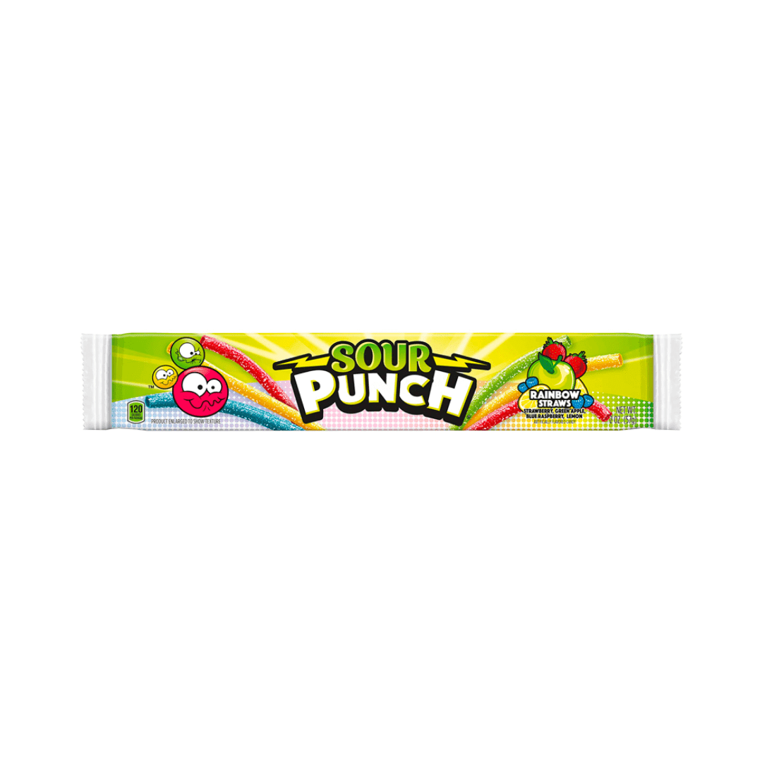Sour Punch Rainbow Straws 2Oz - Sweet Joint