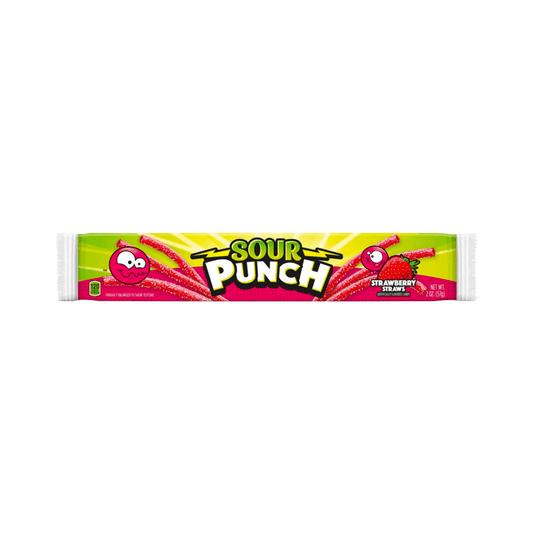 Sour Punch Strawberry Straws 2Oz - Sweet Joint