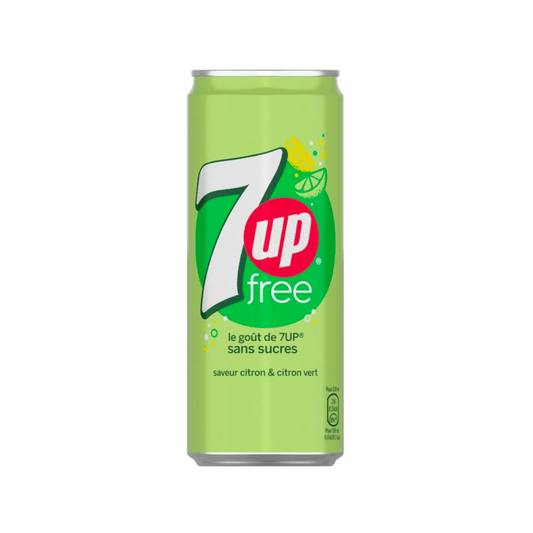7UP Zero Sucres Can 330ml Sleek - Sweet Joint