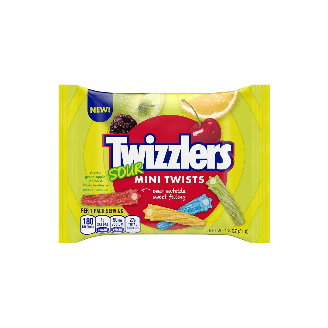 Twizzlers Mini Twists Sour 1.8Oz - Sweet Joint
