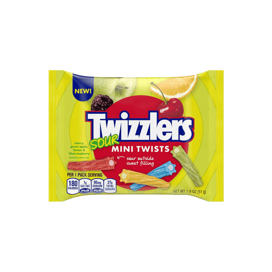 Twizzlers Mini Twists Sour 1.8Oz - Sweet Joint