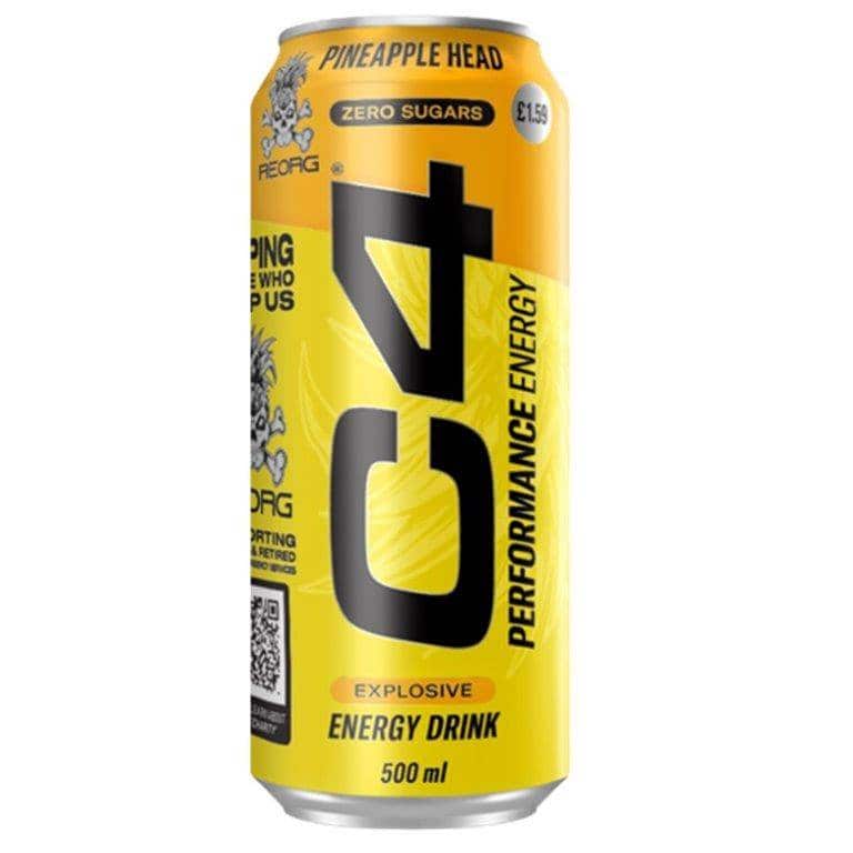 C4 Energy  Pineapple Reorg Charity 500 Ml - Sweet Joint