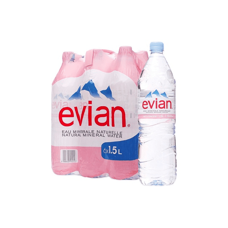 Evian Natural Spring Water 6x1.5L - Sweet Joint