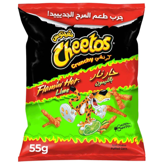 Cheetos Crunchy Flamin hot and Lime - Sweet Joint