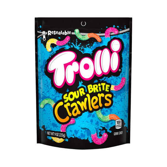 Trolli Sour Brite Crawlers Assorted Sour Chewy Candy Brite Crawlers Gummy - Sweet Joint