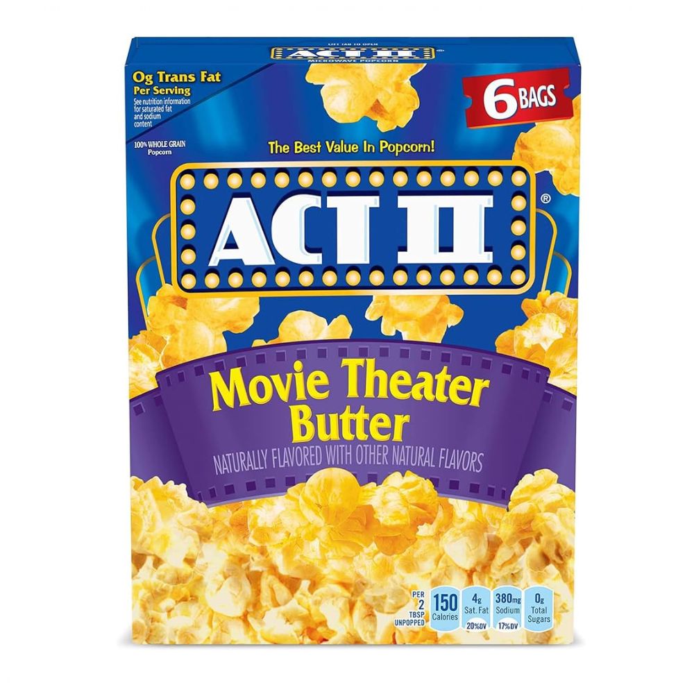Act II Microwave Movie Theater Butter Popcorn Box - Sweet Joint
