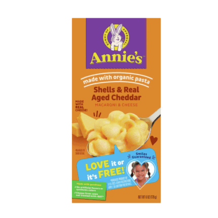 Annies Mac & Cheese Shells & Real Aged Cheddar 170 gr - Sweet Joint