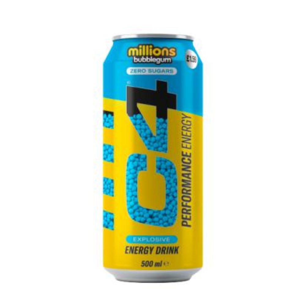 C4 Energy Carb Millions Bubble Gum 500ML - Sweet Joint