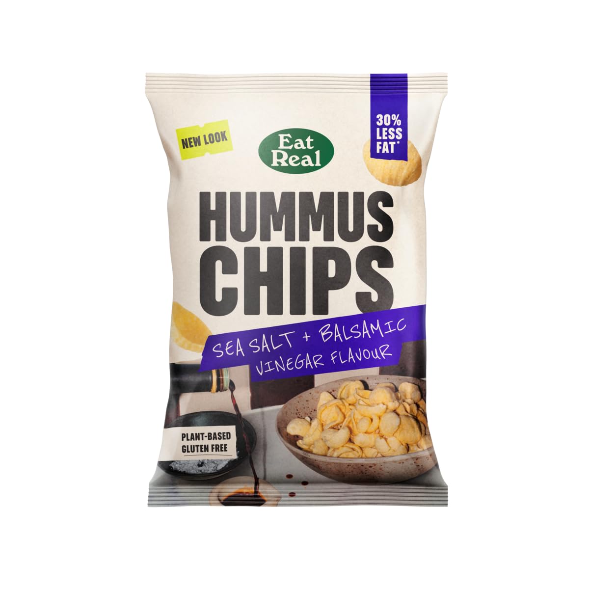 Eat Real Sea Salted & Balsamic Hummus Chips 110 gr - Sweet Joint