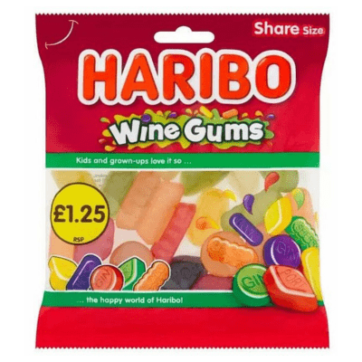 Haribo P 1.25 - Wine Gums 140g