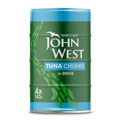 John West TUNA CHUNKS IN BRINE 4 x 145 gr - Sweet Joint