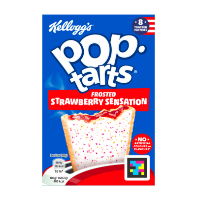 Kelloggs Pop Tarts Frosted Strawberry Sensation  8 x 48g - Sweet Joint