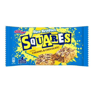 Kellogg's Rice Krispies Squares Caramel & Chocolate PM?1.99 4 x 36 gr - Sweet Joint