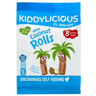 Kiddylicious Mini Coconut Rolls Infant Snack 12 Months + 8*6.8Gr - Sweet Joint