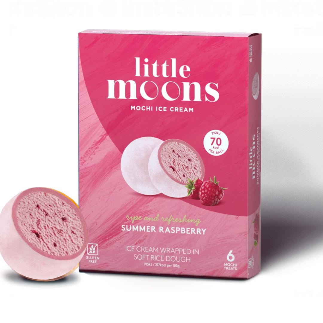 Little Moons Raspberry Ice Cream Mochi 6Pk - Sweet Joint