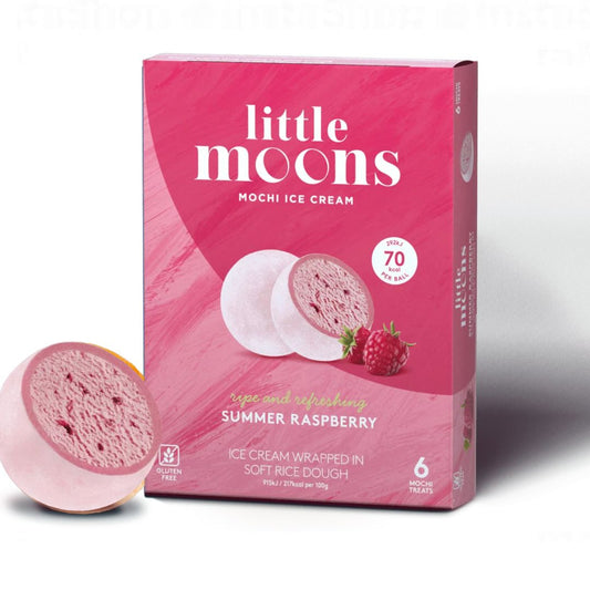 Little Moons Raspberry Ice Cream Mochi 6Pk - Sweet Joint