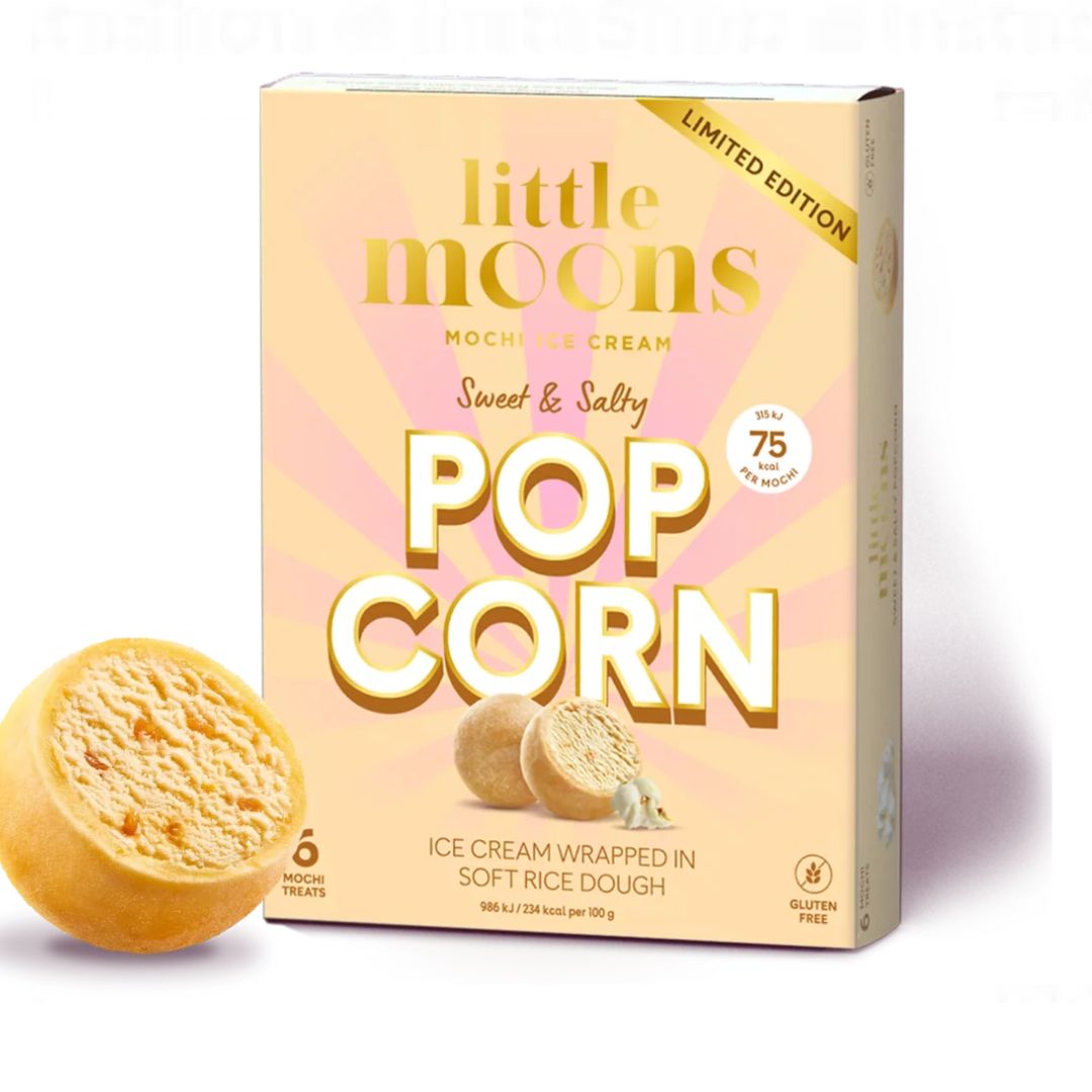 Little Moons Sweet & Salty Popcorn Mochi Ice Cream 6Pk - Sweet Joint