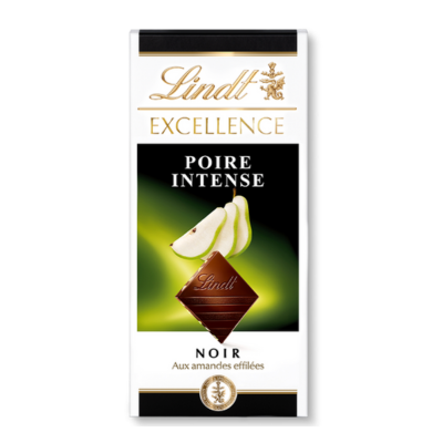 Lindt Excellence Poire Intense Noir 100 gr - Sweet Joint