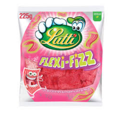 Lutti Flexi Fizz fraise 225 gr - Sweet Joint