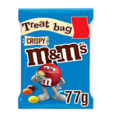 M&Ms Crispy Chocolate Treat Bag 77gr - Sweet Joint