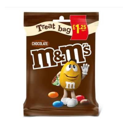 M&Ms Milk Chocolate Treat Bag 82 gr - Sweet Joint