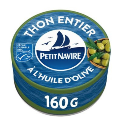 Petit Navire Thon Entier Huile 160 gr - Sweet Joint