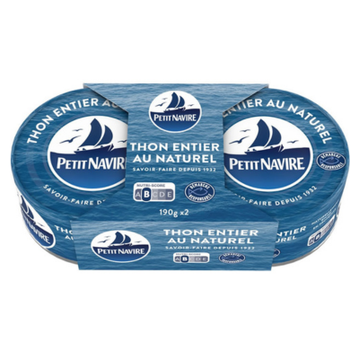 Petit Navire Thon Nature Responsible Lot2x160 gr - Sweet Joint