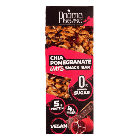 Chia Pomegranate Oats Snack Bar - Sweet Joint