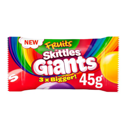 Skittles Bag Giants Fruit 45 gr - Sweet Joint