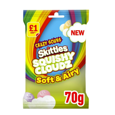Skittles Treat Squishy Cloudz Crazy Sour 70 gr - Sweet Joint