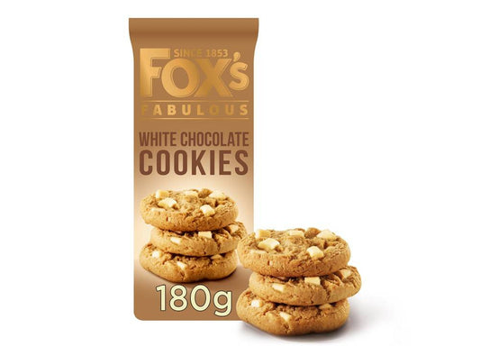 Foxs White Chocolate Cookies 180Gr - Sweet Joint