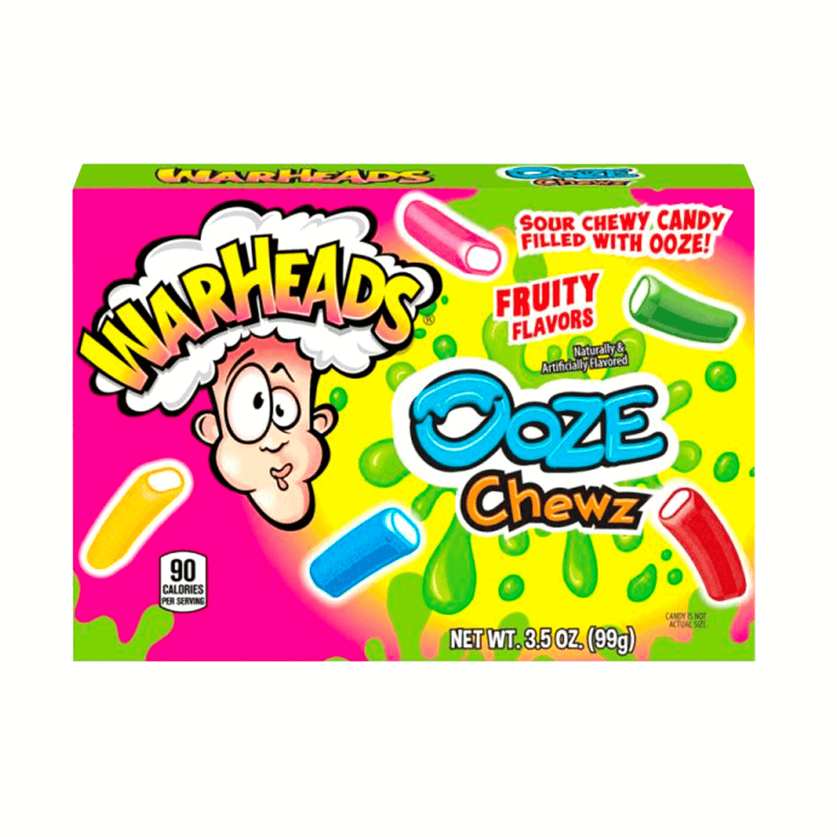 Warheads Ooze Chewz Fruity 99g - Sweet Joint