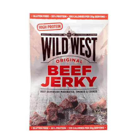 Wild West Original Beef Jerky Gluten Free 35% Protein 108 Calories - Sweet Joint