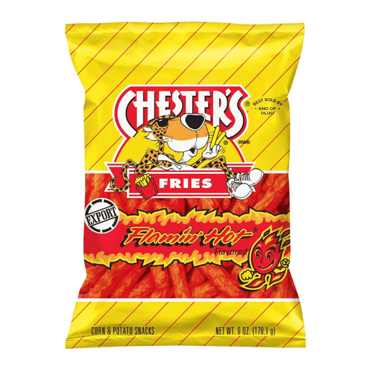 Chesters Flamin Hot Fries Flavored 
Corn And Potato Snacks 6 Oz - Sweet Joint