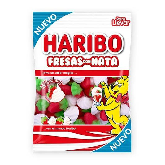 Haribo Strawberries With Cream 100G - Sweet Joint