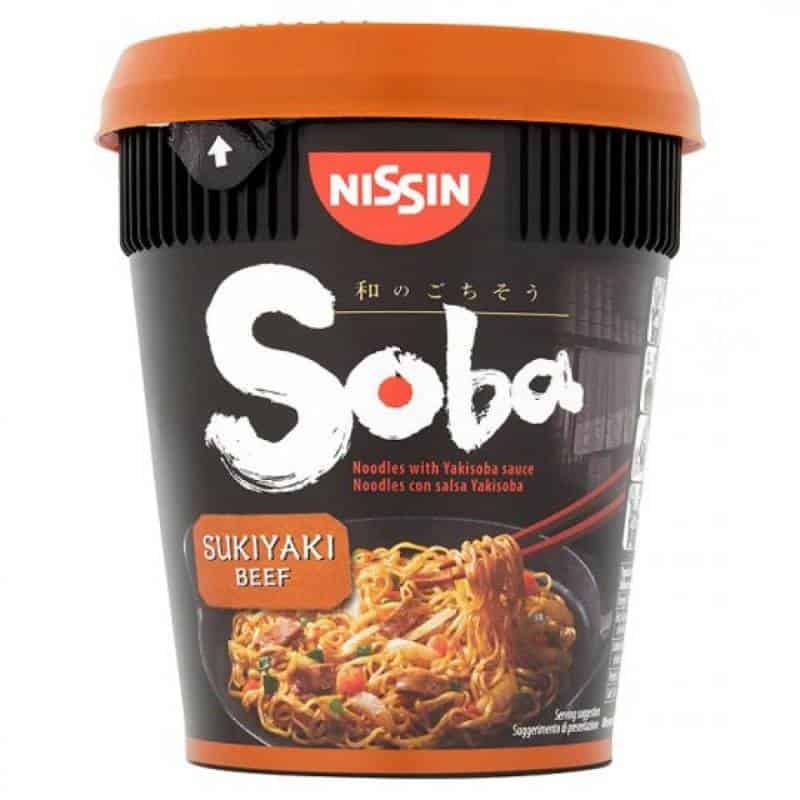 Nissin Cup Noodles Soba Wok Style Sukiyaki Bee 89 gr - Sweet Joint