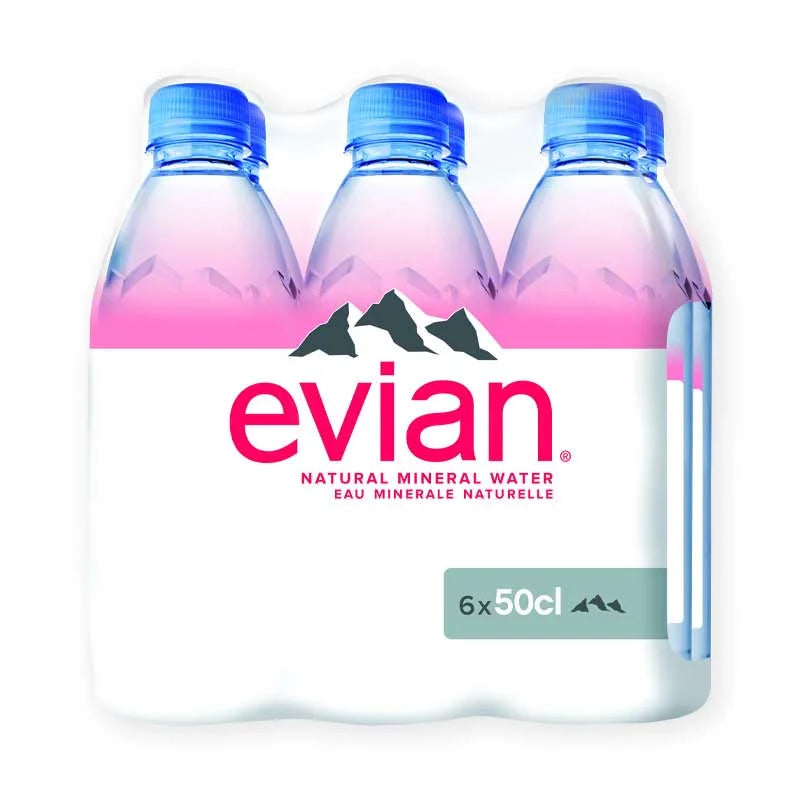 Evian Natural Spring Water 6x500ml - Sweet Joint