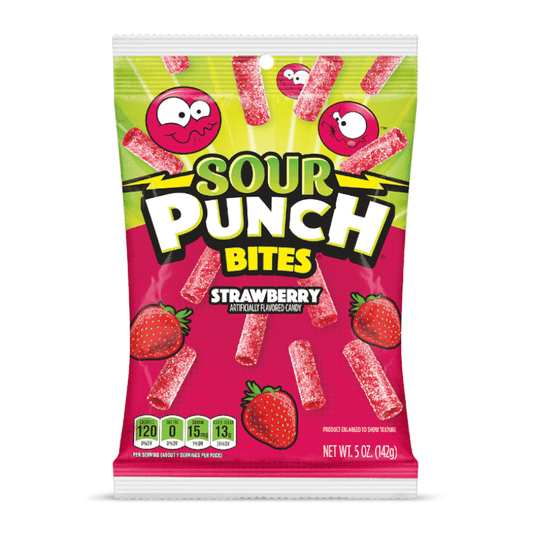 Sour Punch Bites Strawberry 142G - Sweet Joint